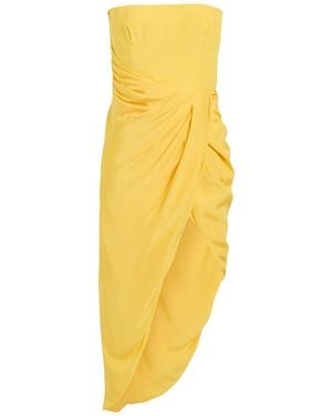 GAUGE81 Midi Dress Silk - Yellow