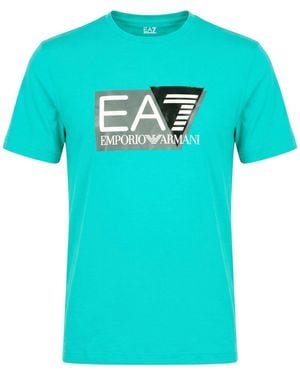 EA7 T-Shirt Cotton, Elastane - Blue