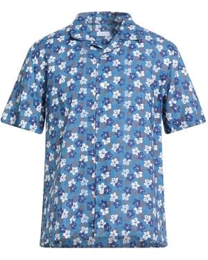SANNINO Napoli Azure Shirt Linen - Blue