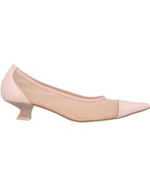 Zinda Court Shoes Leather, Textile Fibres - Pink