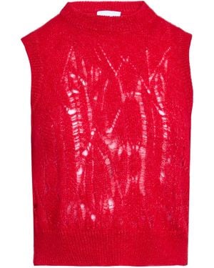 Daniele Fiesoli Collezione N_01 Jumper Baby Alpaca Wool, Polyamide, Merino Wool - Red