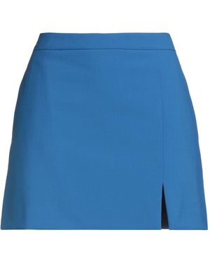 Jucca Mini Skirt Polyester, Virgin Wool, Elastane - Blue
