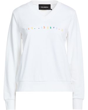 KARL LAGERFELD Sweatshirt Organic Cotton - White
