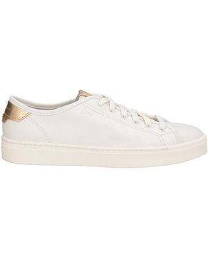Santoni Trainers Leather - White