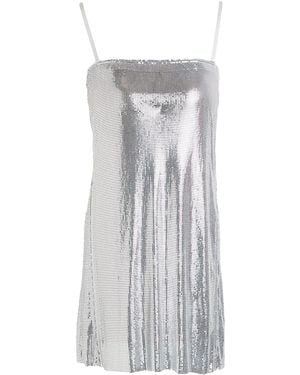 Poster Girl Mini Dress Aluminum - Gray