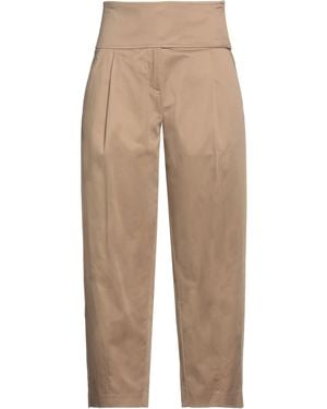 MEIMEIJ Trousers Cotton, Elastane, Polyester - Natural