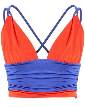 Gaelle Paris Top Polyester, Elastane - Orange