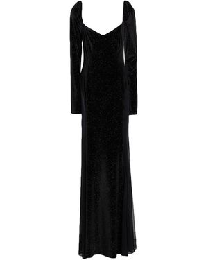 MATILDE COUTURE Maxi Dress Polyester, Elastane - Black