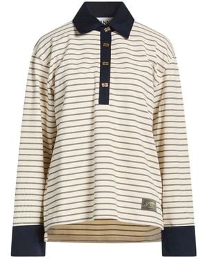 Ganni Polo Shirt Organic Cotton - White