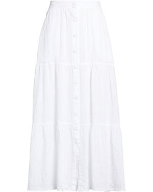 120% Lino Maxi Skirt - White