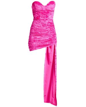 House of Amen Fuchsia Mini Dress Polyamide, Elastane - Pink