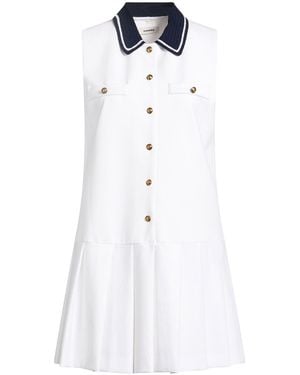 Sandro Mini Dress Viscose, Polyamide, Elastane - White