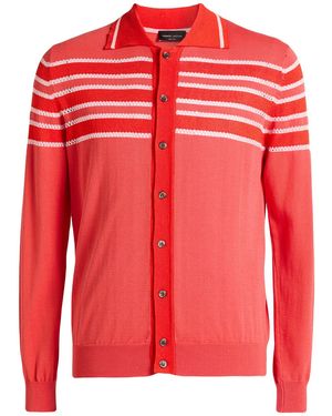 Roberto Collina Coral Cardigan Cotton, Viscose - Red