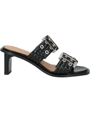 Ganni Sandals Synthetic Fibers - Black