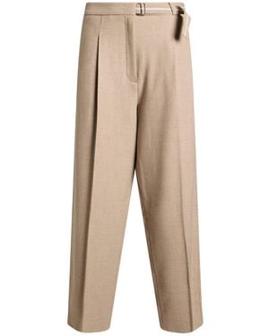 Cambio Pants Polyester, Viscose, Wool, Elastane - Natural