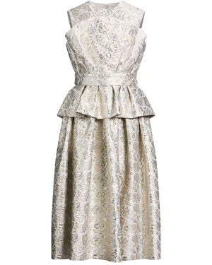 Erdem Midi Dress Polyester, Cotton, Acrylic - Natural
