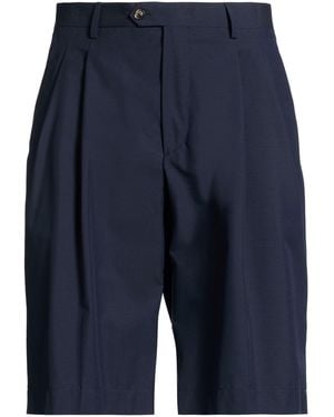 Lardini Midnight Shorts & Bermuda Shorts Wool, Cotton - Blue