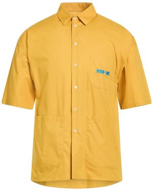 MOOD_ONE Marigold Shirt Cotton, Elastane - Yellow
