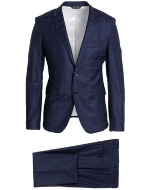 Brian Dales Midnight Suit Wool, Polyamide, Lycra - Blue
