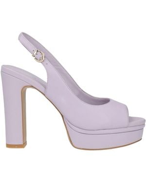 Luciano Barachini Lilac Sandals Leather - Purple