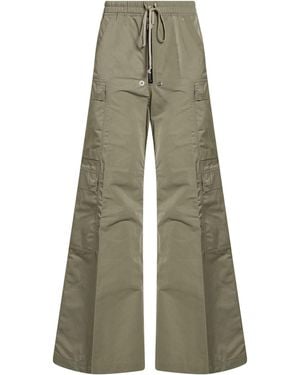 Rick Owens Khaki Trousers Polyester - Grey