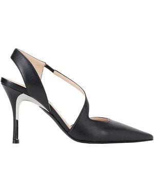 Furla Code Slingback T.90 Pumps Soft Leather - Black