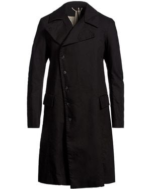 Masnada Overcoat & Trench Coat Cotton - Black