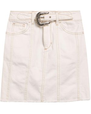 Liu Jo Denim Skirt Cotton - White
