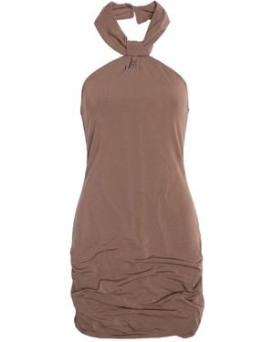 Aniye By Taupe Mini Dress Acetate, Polyamide, Elastane - Brown