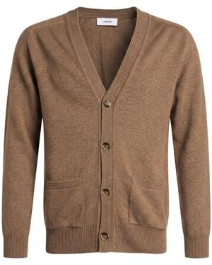 Lardini Camel Cardigan Cashmere - Brown