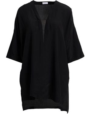 Brunello Cucinelli Top Silk, Acetate, Brass - Black