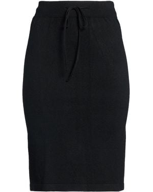 Cashmere Company Midi Skirt Wool, Cashmere - Black