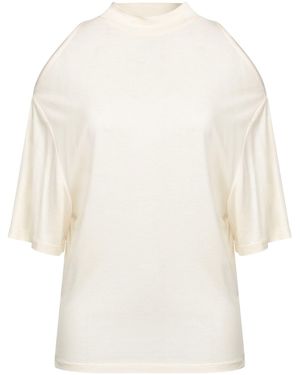 IRO Ivory T-Shirt Viscose, Polyamide, Cashmere - White