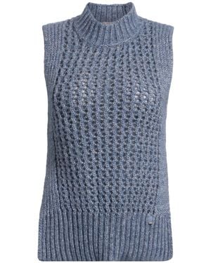Herno Resort Slate Jumper Alpaca Wool, Metallic Fibre, Polyamide, Wool - Blue