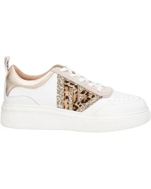Emanuélle Vee Sneakers Leather, Textile Fibers - White
