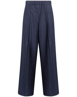 HOPE SKY Pants Polyester, Viscose, Supplex - Blue