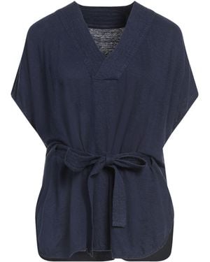 Majestic Filatures T-Shirt Linen, Elastane - Blue