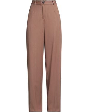 Haveone Light Pants Polyester, Rayon, Elastane - Brown