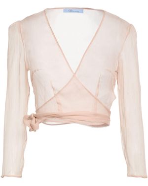 Blumarine Blush Wrap Cardigans Silk - Pink