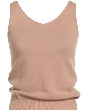N.O.W. ANDREA ROSATI CASHMERE Top Wool, Viscose, Cashmere, Nylon - Natural