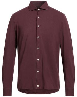Sonrisa Burgundy Shirt Cotton, Elastane - Purple
