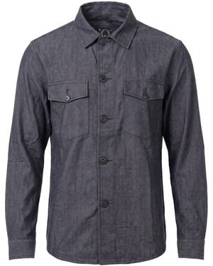 Tonello Shirt Cotton, Virgin Wool, Polyamide, Elastane - Blue