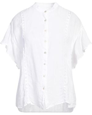 120% Lino Shirt Linen - White