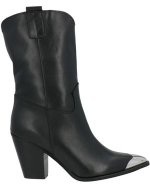 Dino Draghi Botines De Caña Alta - Negro