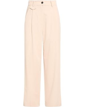 ViCOLO Pants Polyester, Viscose, Elastane - Natural