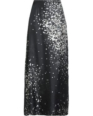 Alysi Chocolat Maxi Skirt Silk - Black