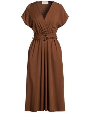 Kaos Midi Dresses - Brown