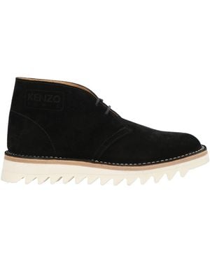 KENZO Ankle Boots Leather - Black
