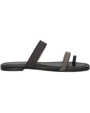 Fabiana Filippi Thong Sandal Leather - White