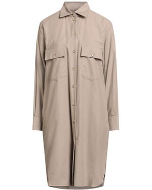 Xacus Khaki Mini Dress Cotton - Natural